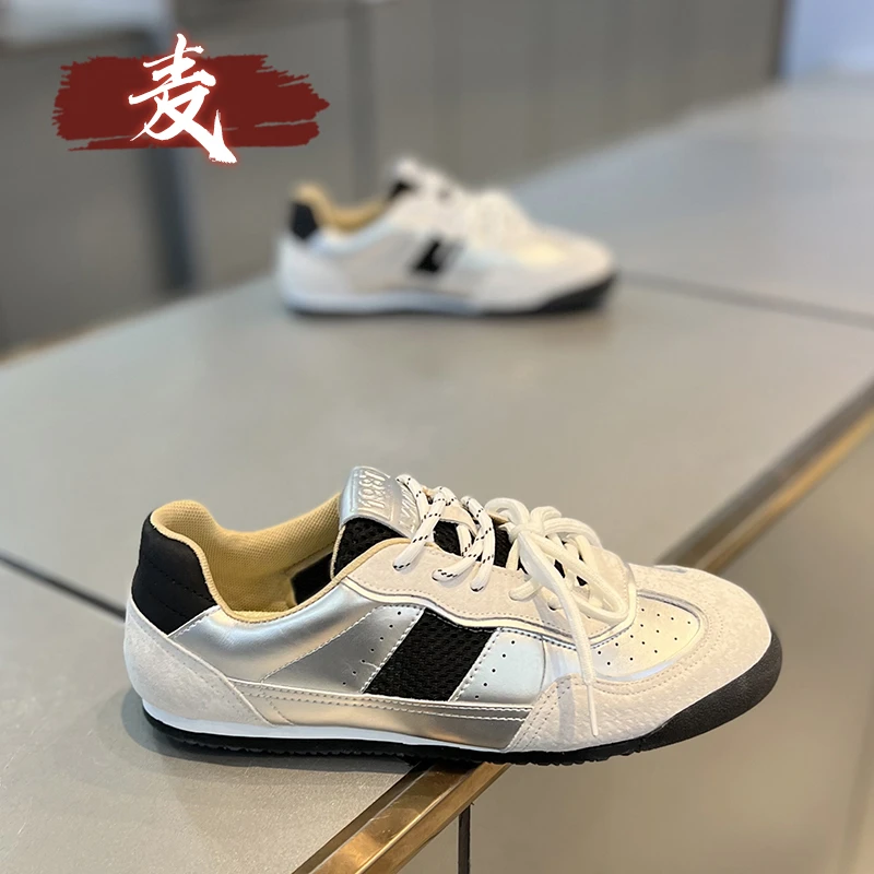 2025新款男鞋夏季休闲网面透气潮牌高级感百搭板鞋运动德训鞋男款