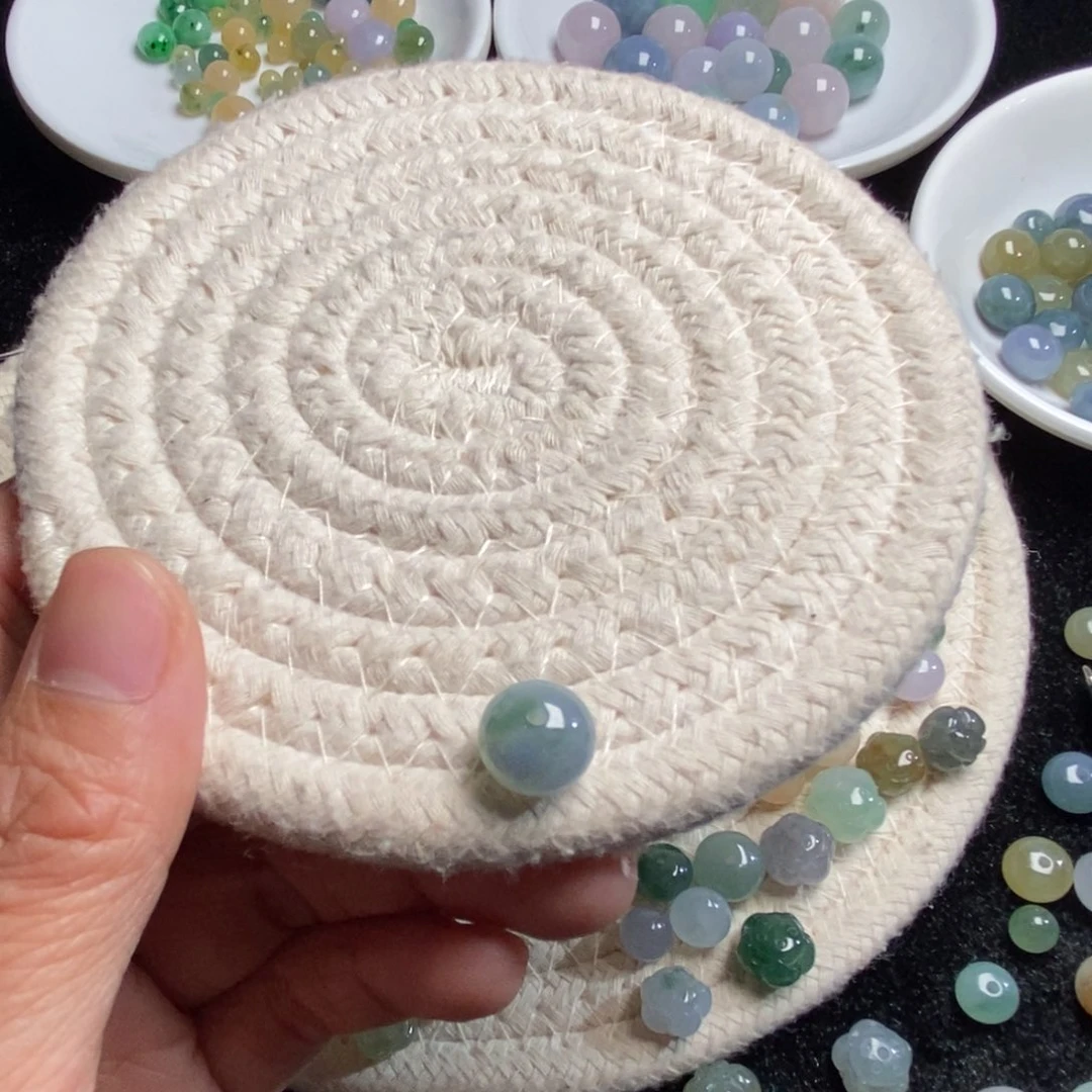 翡翠散珠苜*10.5×8.6天然翡翠A货散珠