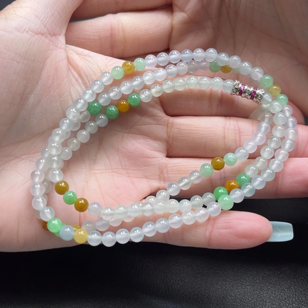 翡翠未镶嵌颈饰缅甸翡翠卡4.4