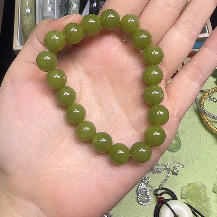 蛇纹石玉未镶嵌手链