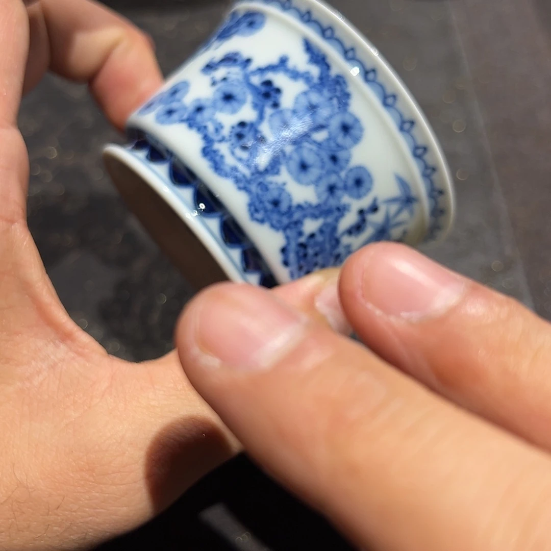 摆件景德镇松竹梅主人杯