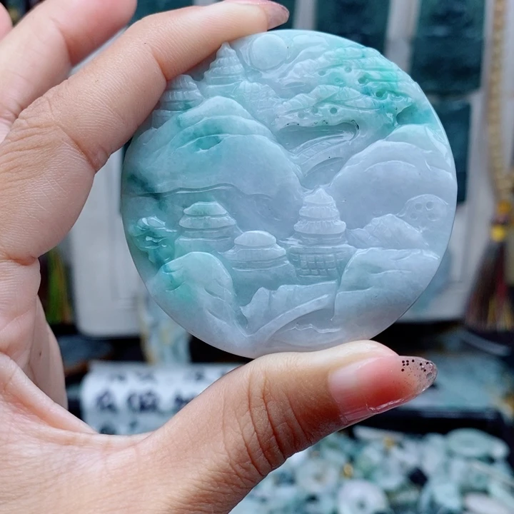 翡翠未镶嵌颈饰翡翠