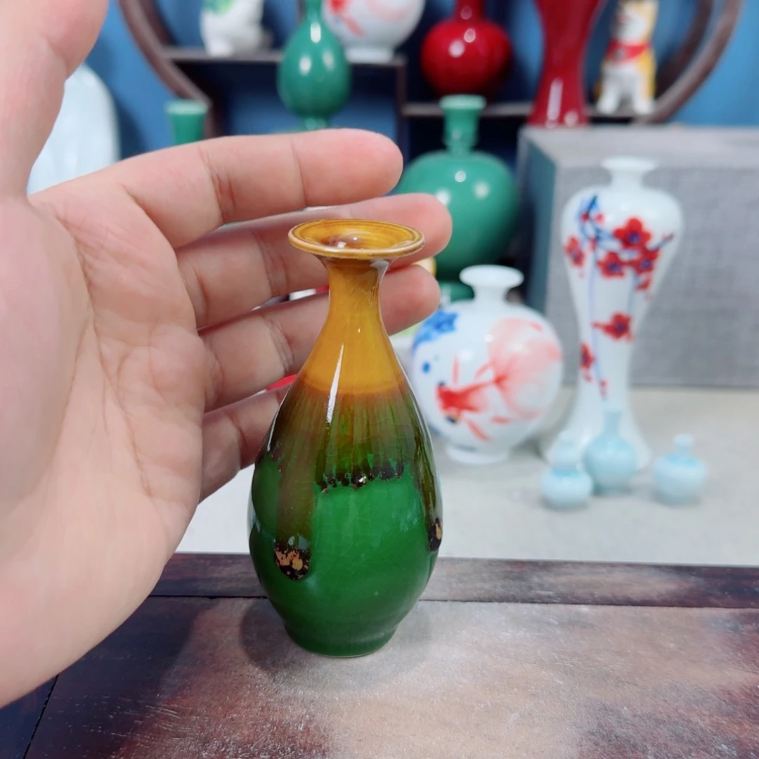 陶瓷手工小花器摆件