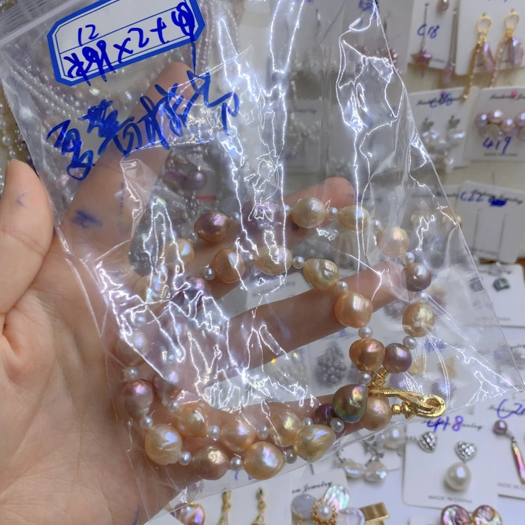 淡水珍珠颈饰银S925镶嵌