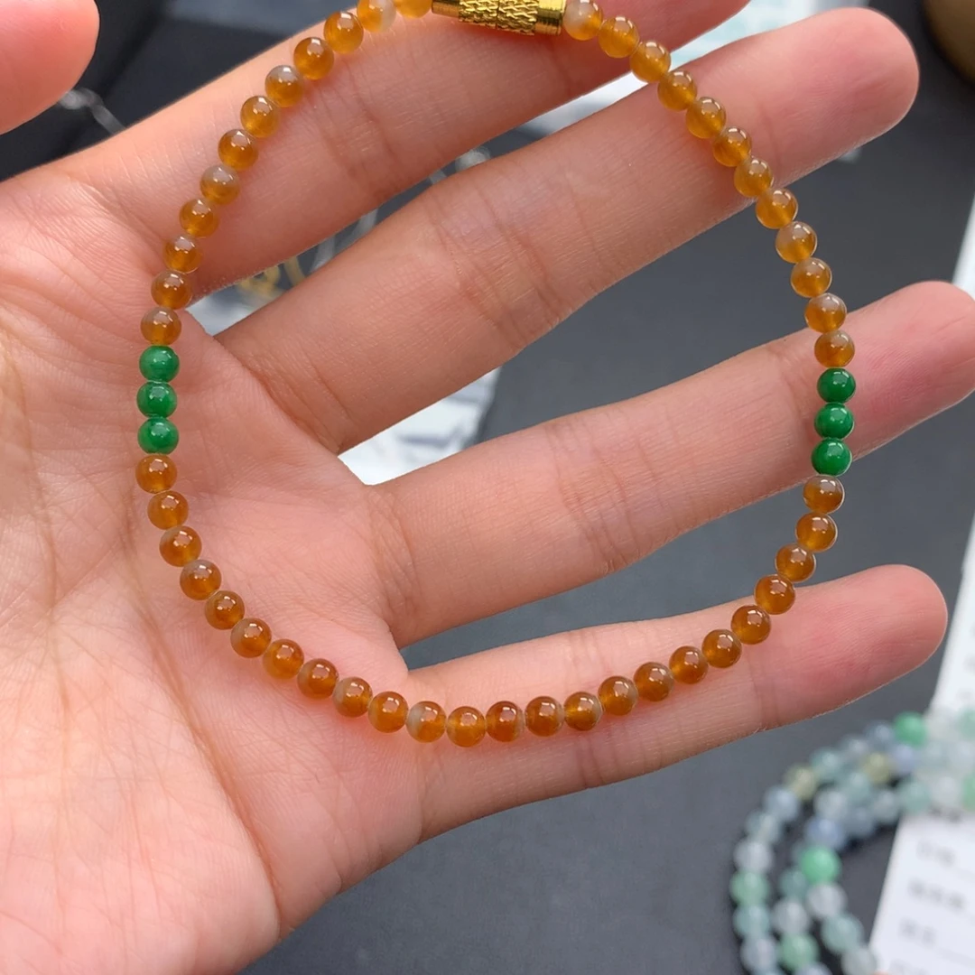 未镶嵌手链翡翠翡翠手串