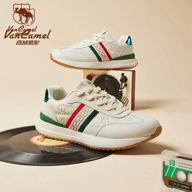 木森推荐西域骆驼轻奢运动鞋软底户外百夏干净感痞帅男鞋