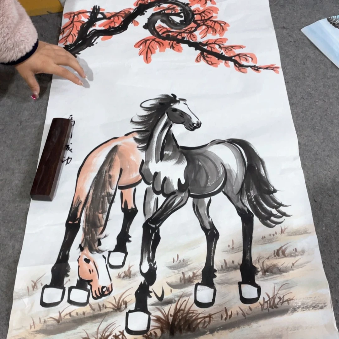 国画国画作品画心一张