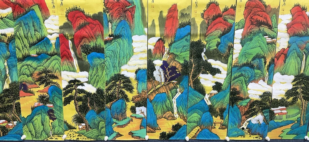 【艺翎】精品十二条屏装饰画通用链接