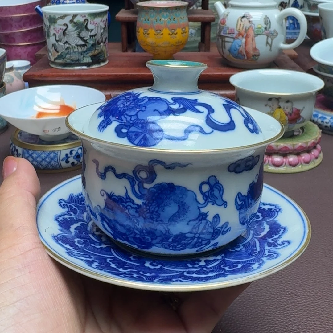 瓷片景德镇仿古手工制作精品展示
