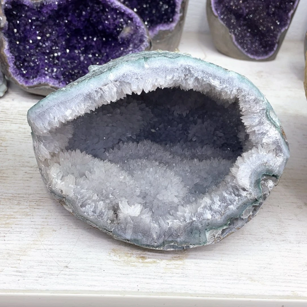 银S925镶嵌珠宝半成品紫晶捡漏