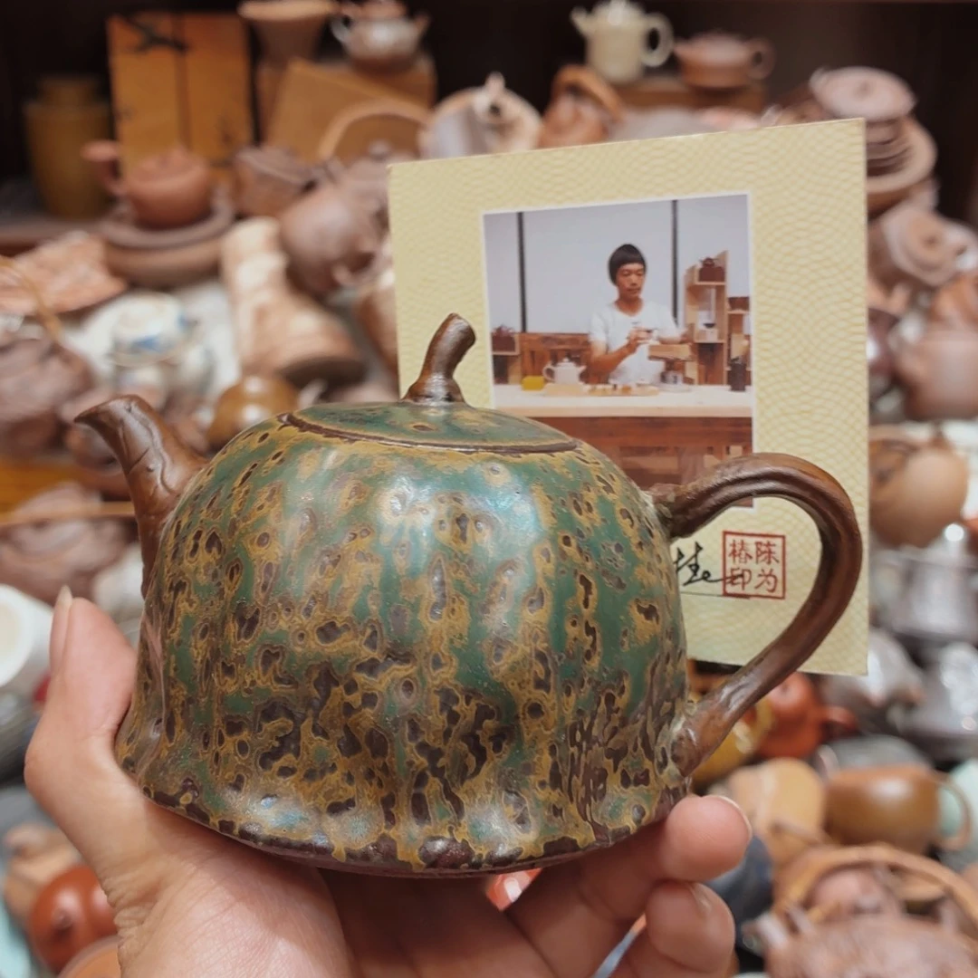 柴烧老岩泥高温茶器皿