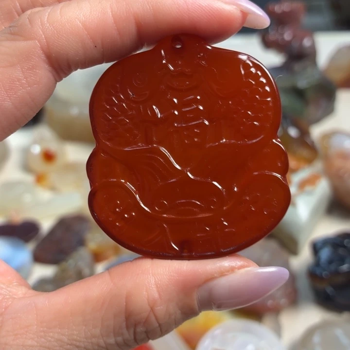 玛瑙/玉髓未镶嵌吊坠(不含链)