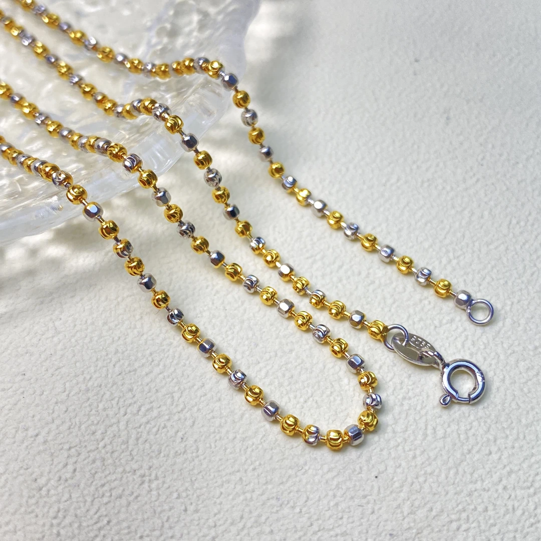 925银银制品 【铭记珠宝】S925银项链7-DM45H47【长度约45cm】