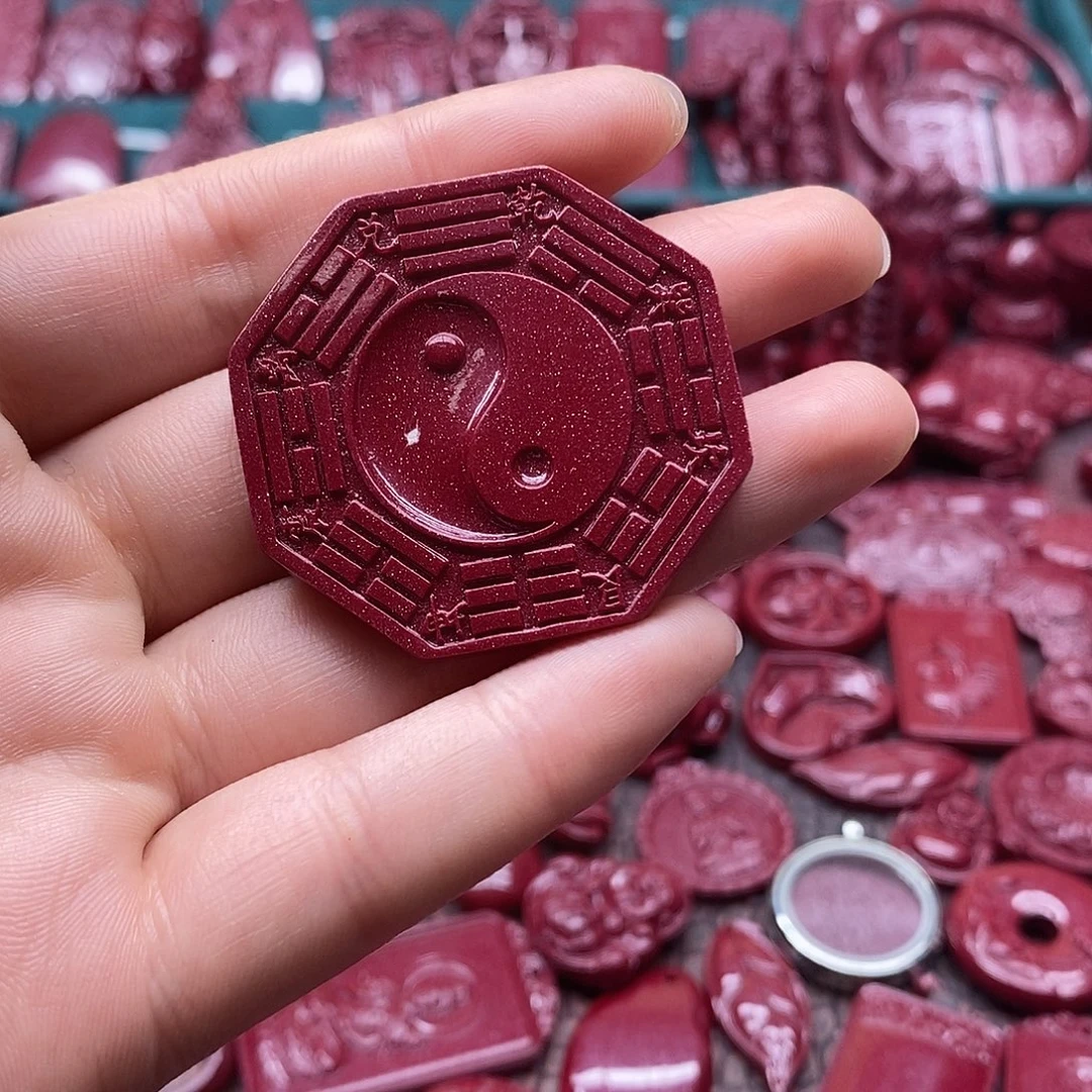 天然辰砂朱砂吊坠