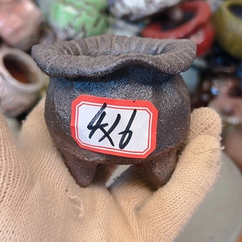 粗陶花盆手工花盆制作