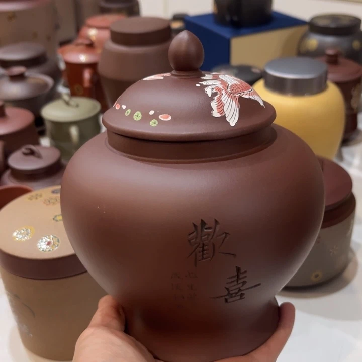 紫砂茶叶罐紫砂茶叶罐