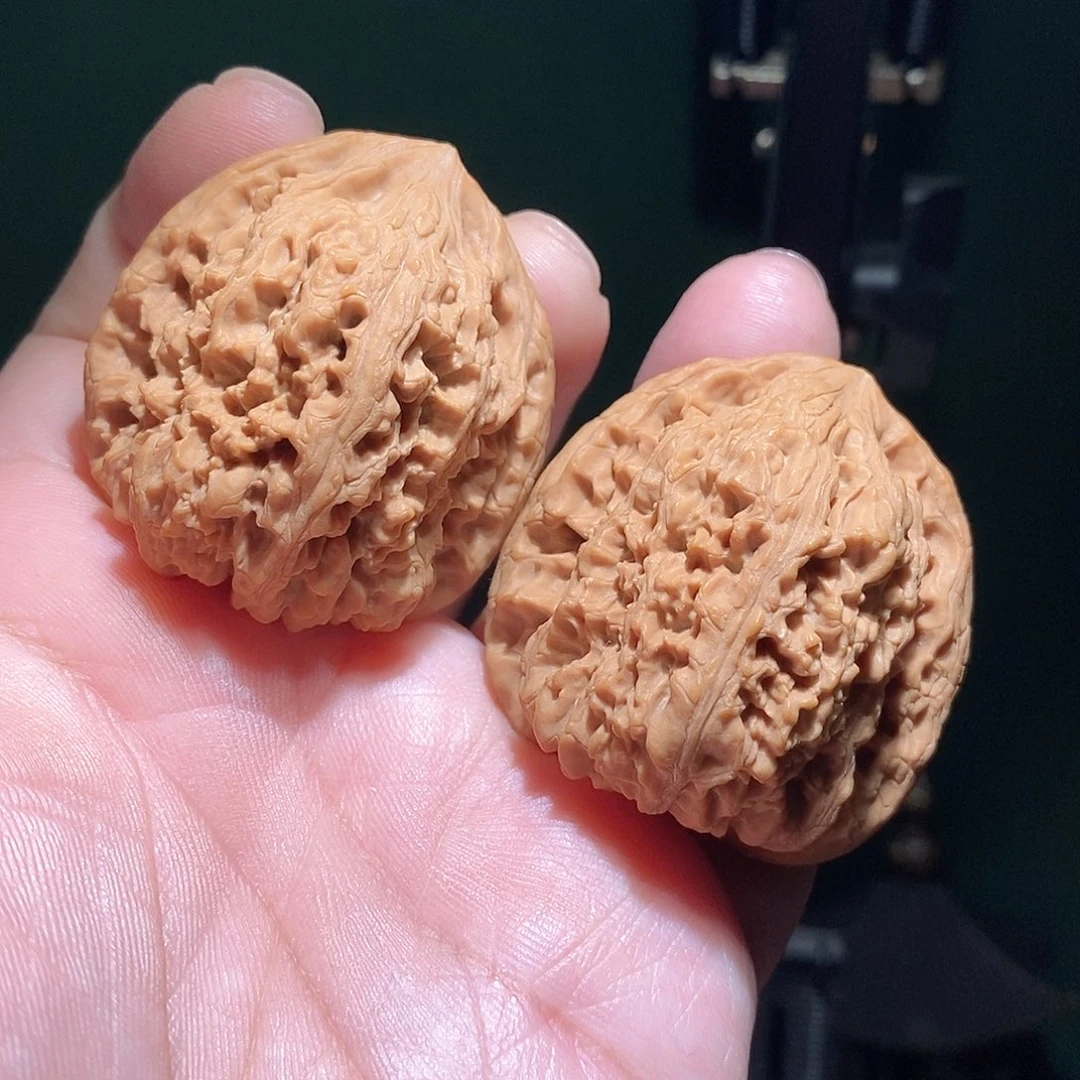文玩核桃把件42南疆石全品