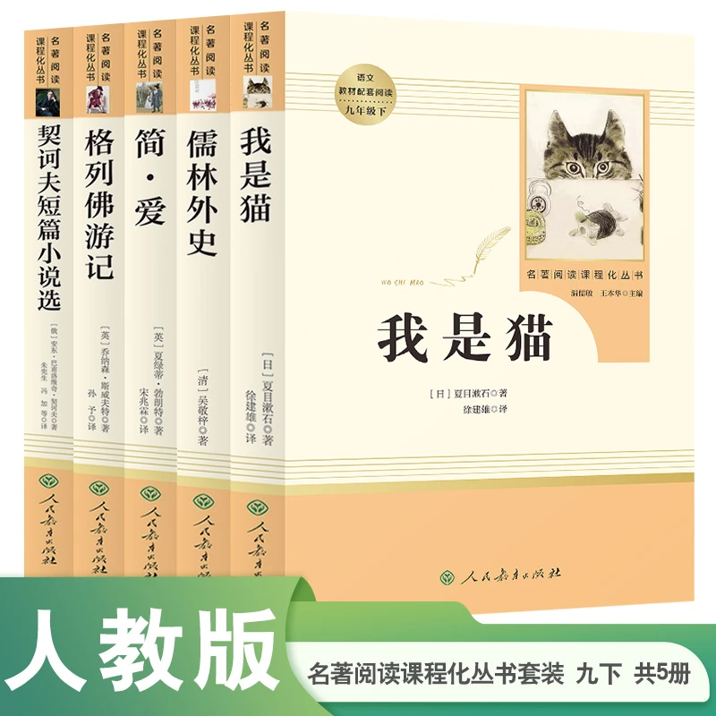 套装 人教版名著阅读课程化丛书 九年级下册 共5册