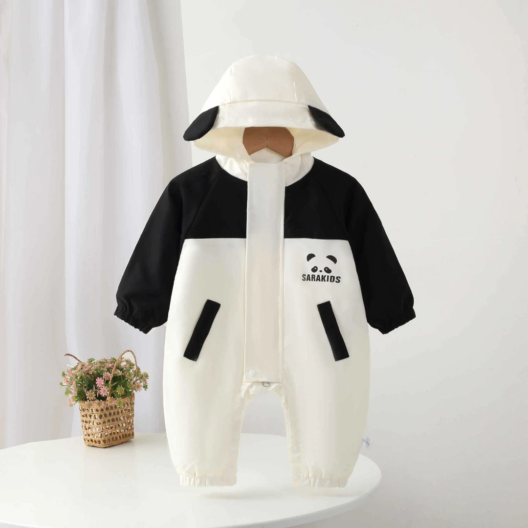 春秋装可爱哈衣婴儿冲锋衣衣服男女宝宝外套连体衣卡通外出服