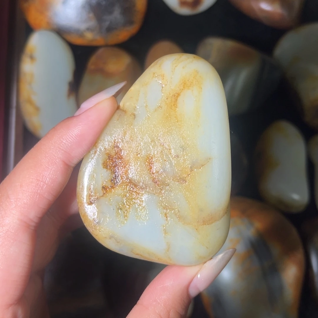 和田玉未镶嵌挂件129.5