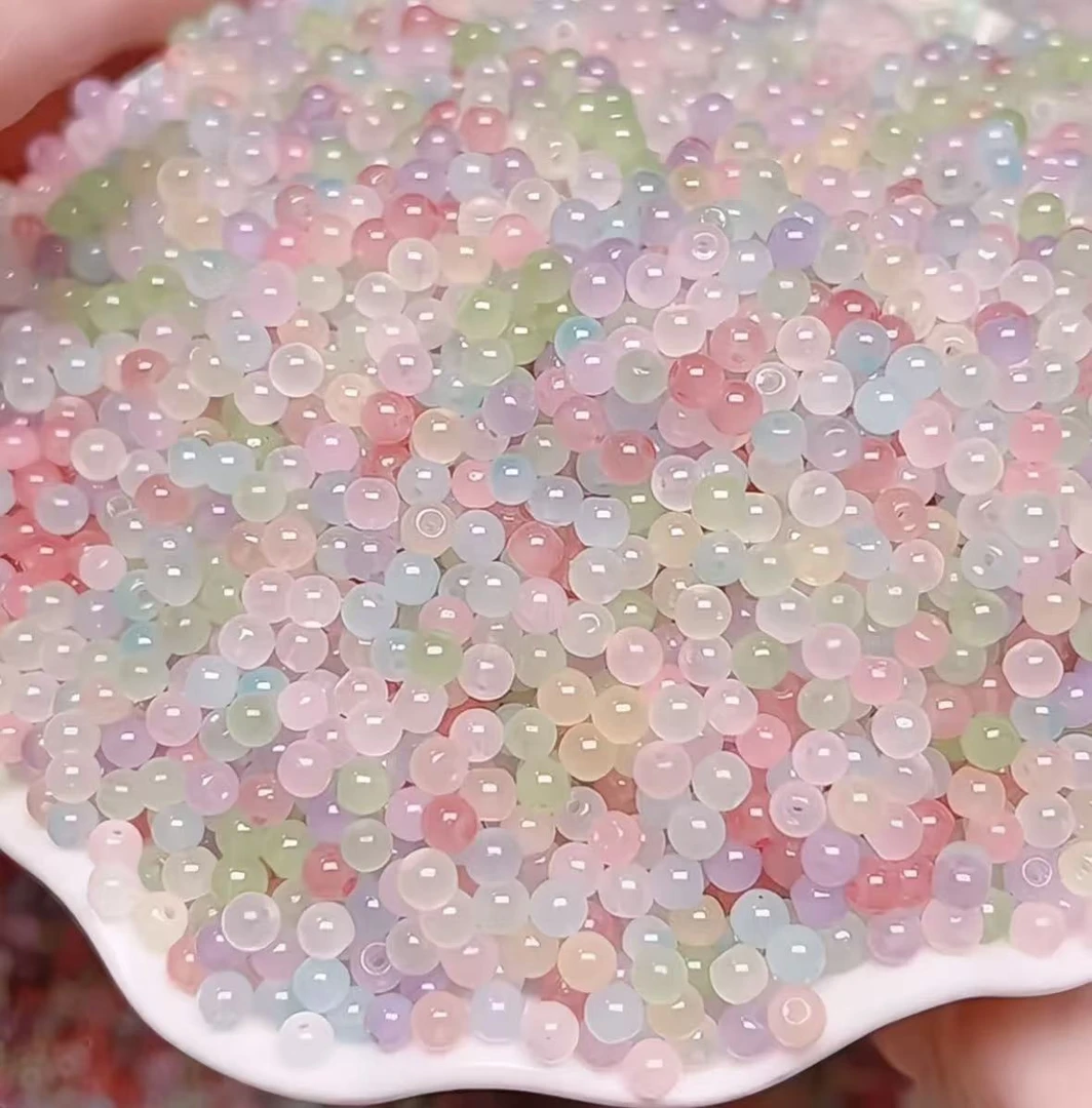 手工琉璃珠珠DIY珠珠手串手链半成品温柔百搭散珠