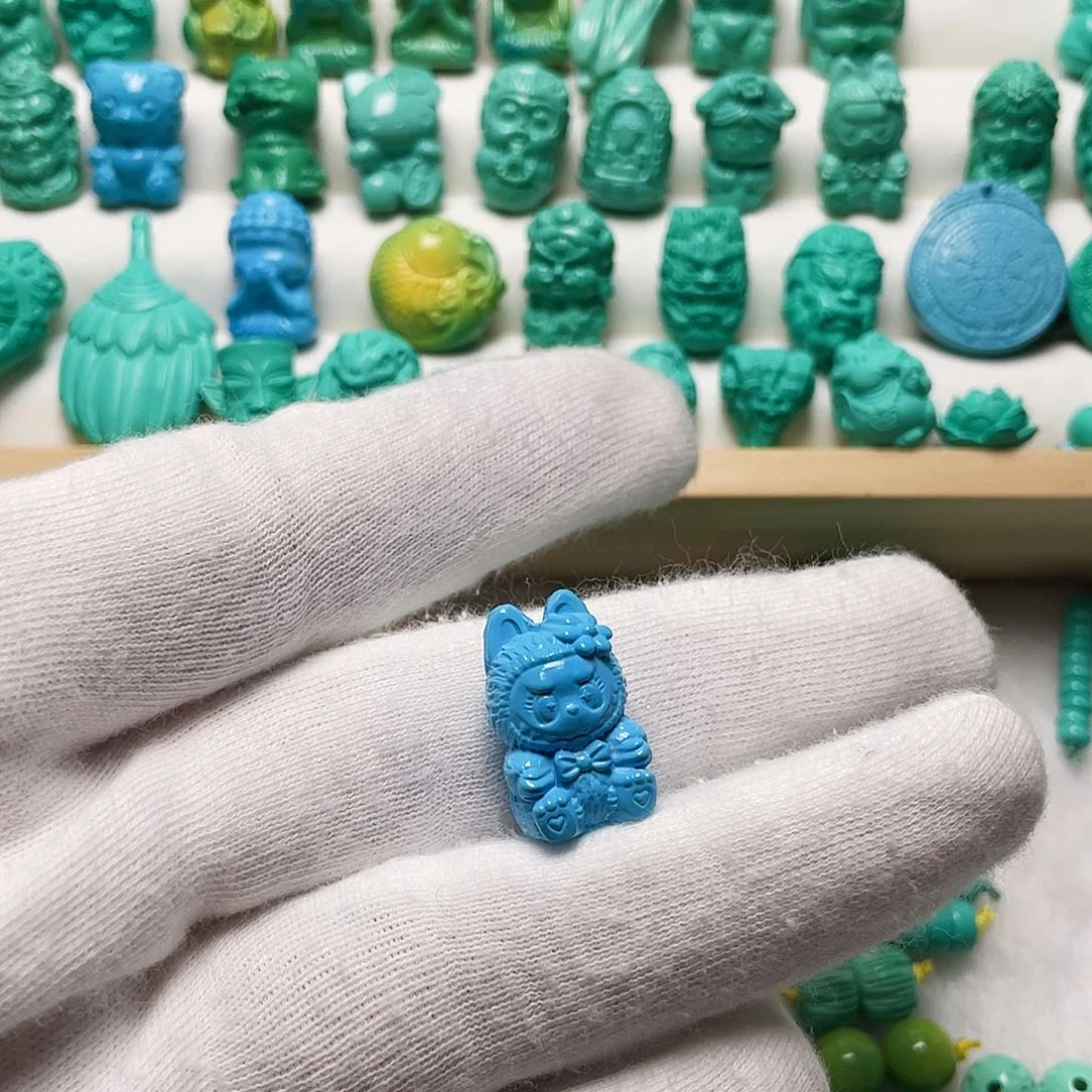 梦*十堰配饰配珠蓝色拉布布