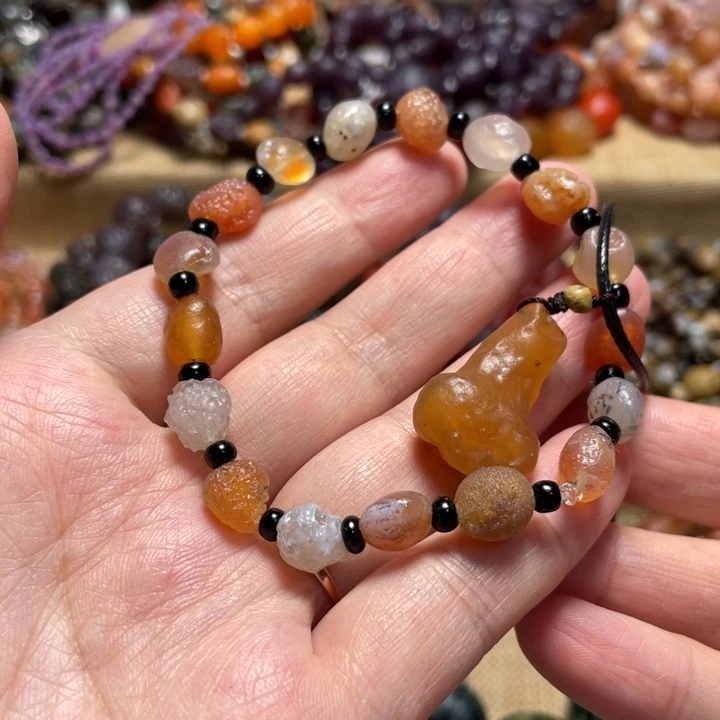 玛瑙/玉髓合金手链