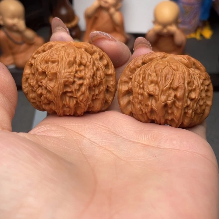 文玩核桃把件高*局白狮子44尺有修