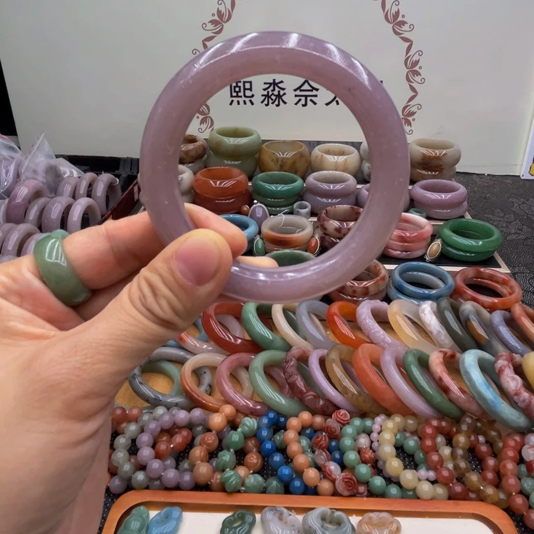 石英质玉未镶嵌圈口56