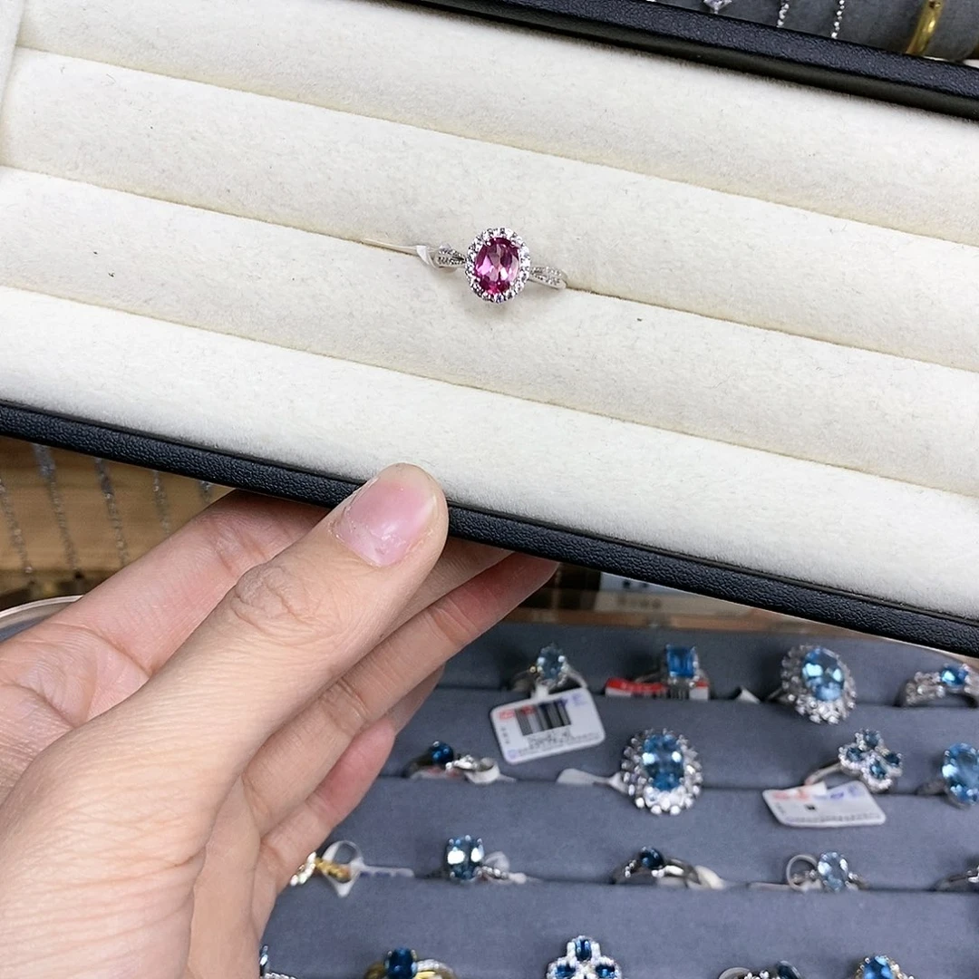 草***哟耳饰碧玺猫眼银S925镶嵌