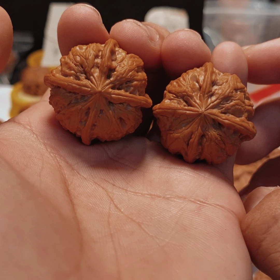 E***吭文玩核桃把件雨花石四棱