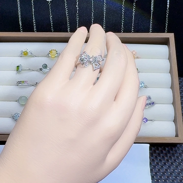 拉长石戒指银S925镶嵌