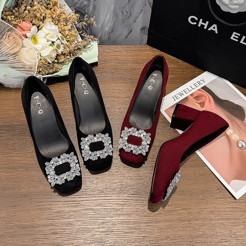 四季百搭工作鞋职业女鞋通勤软底粗跟舒适单鞋复古低跟玛丽珍鞋