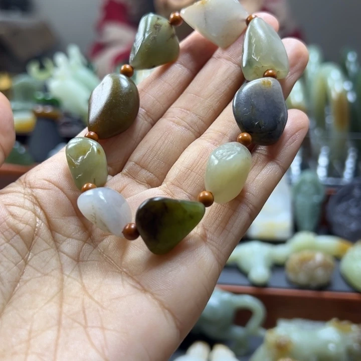 未镶嵌手串和田玉木*玉