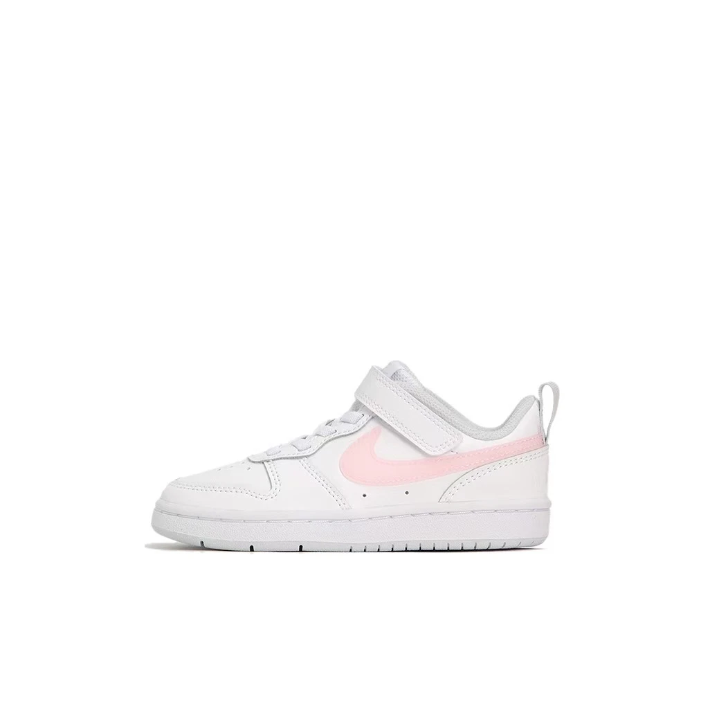 Nike Court Borough 舒适百搭 防滑减震耐磨板鞋中小童DD3022-100