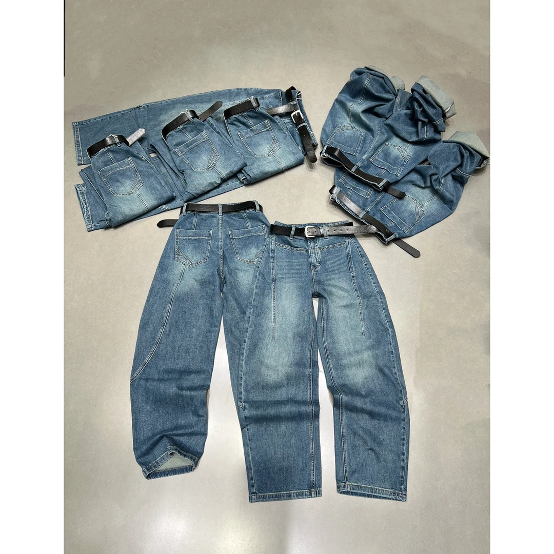 卡麦酱-YYDS 前口袋弯刀牛仔裤 3300