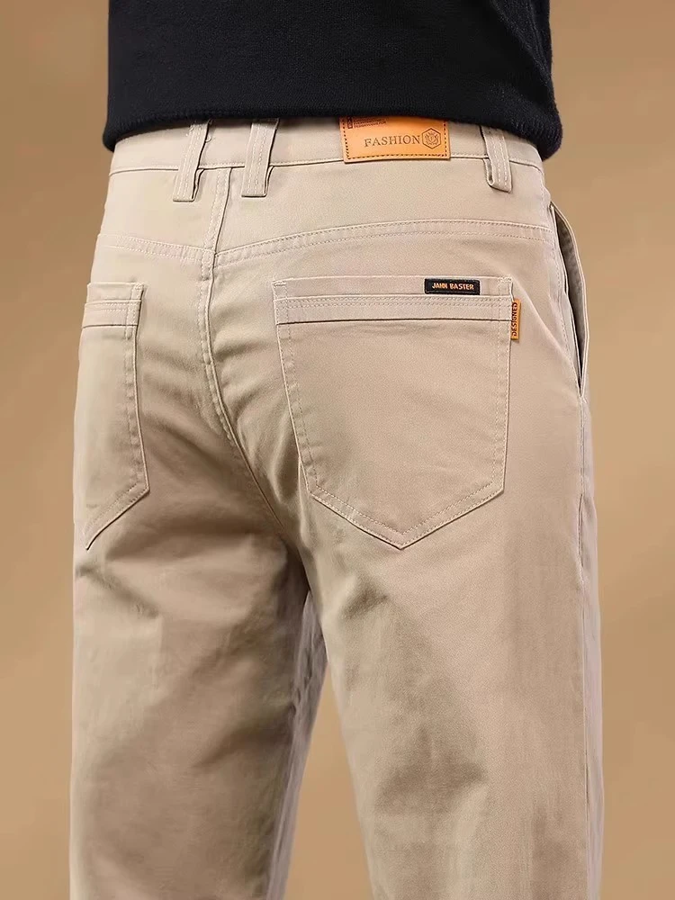 瑟图肖高端直筒休闲裤男士夏季百搭长裤弹力潮流时尚舒适休闲长裤