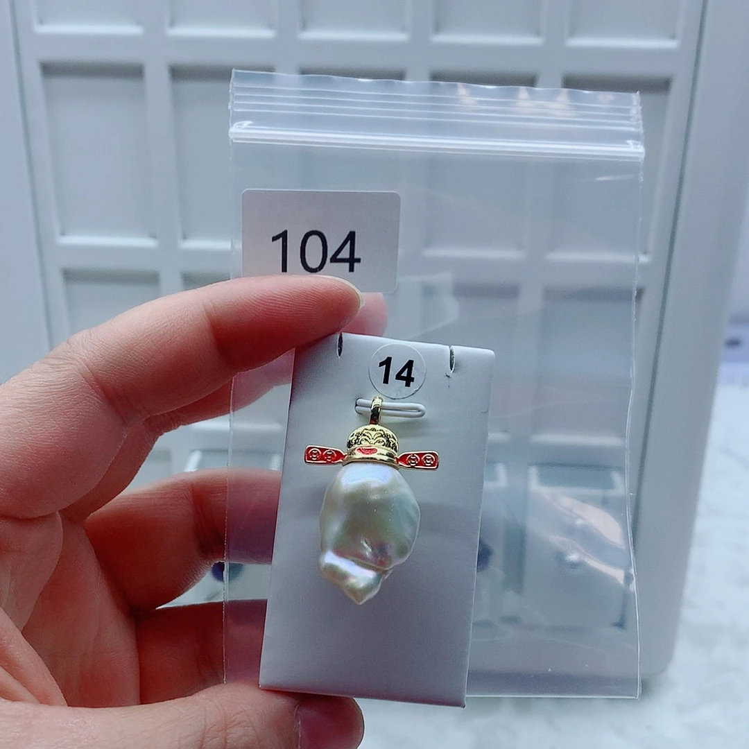 吊坠(不含链)合金淡水珍珠