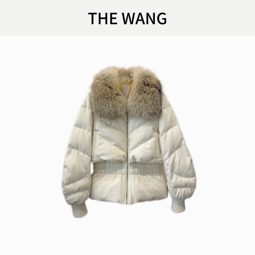 【WANGSAURA】秋冬高定时尚气质短款鹅绒服