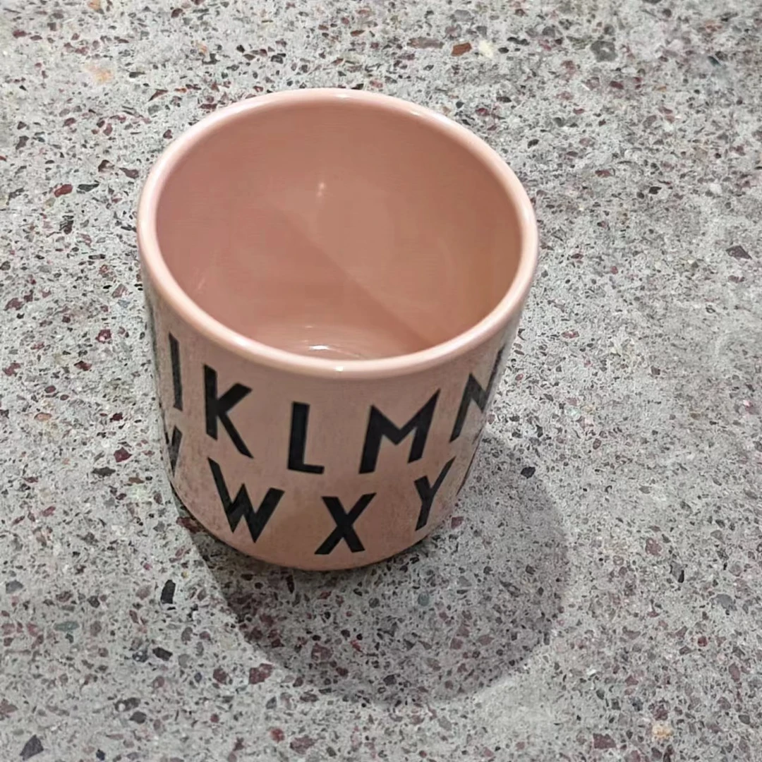 【清仓甩卖】家用创意简约大容量杯随手杯办公杯小号字母马克杯混发