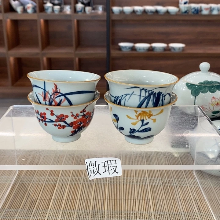 釉下老陶泥手工绘制