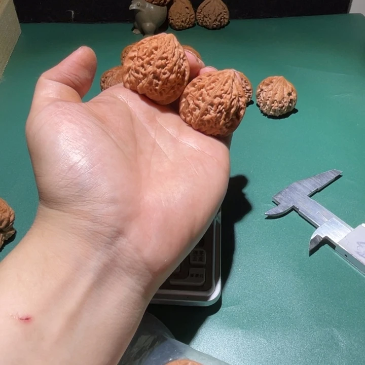 吊坠文玩核桃38全品原状金牛