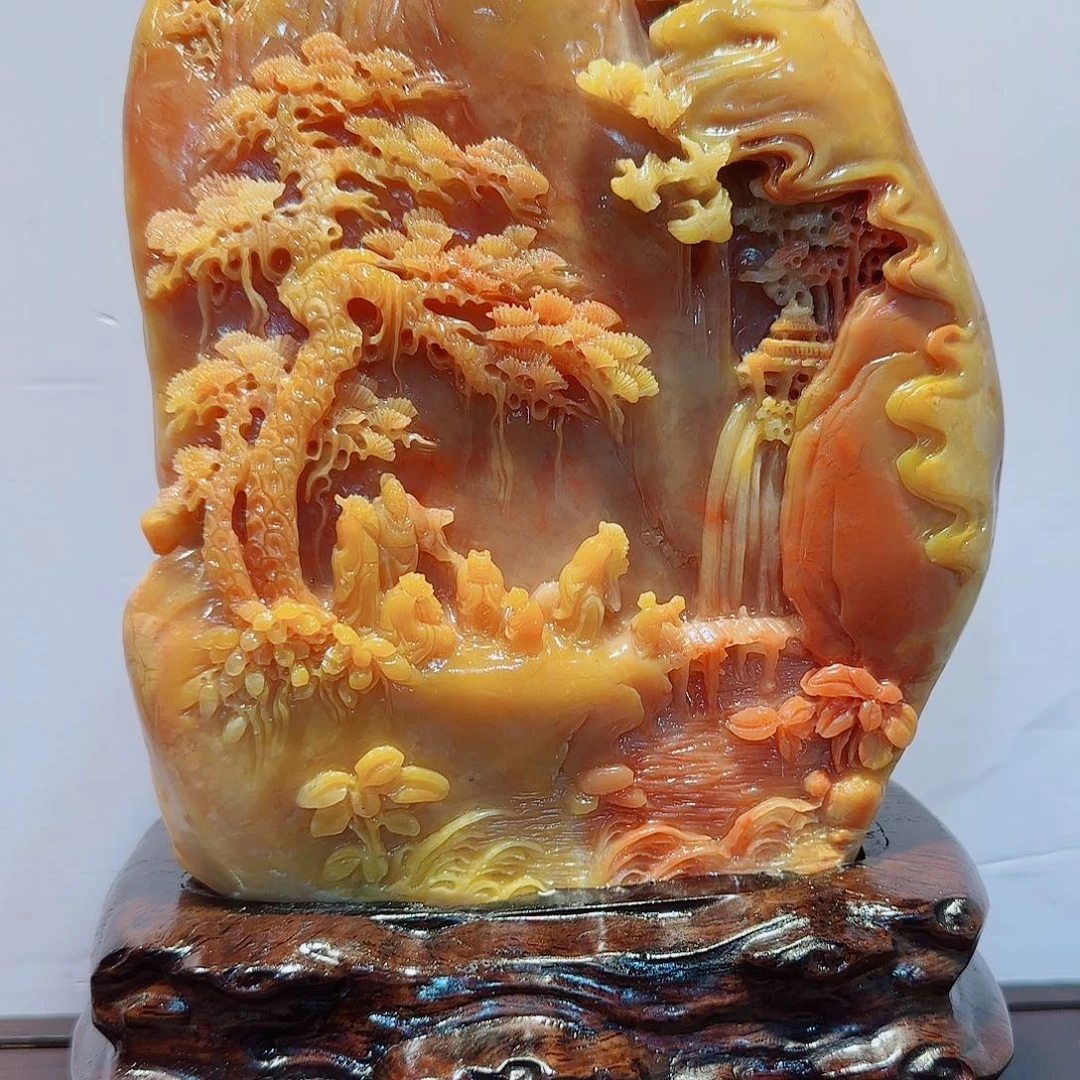 用***3寿山石寿山石摆件