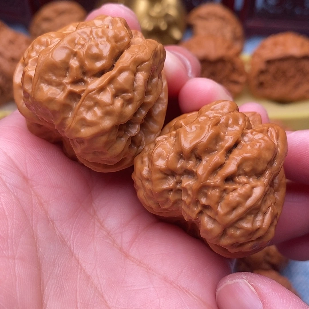 文玩核桃把件全品延庆肌肉疙瘩水晶四开背蛙37.8尺