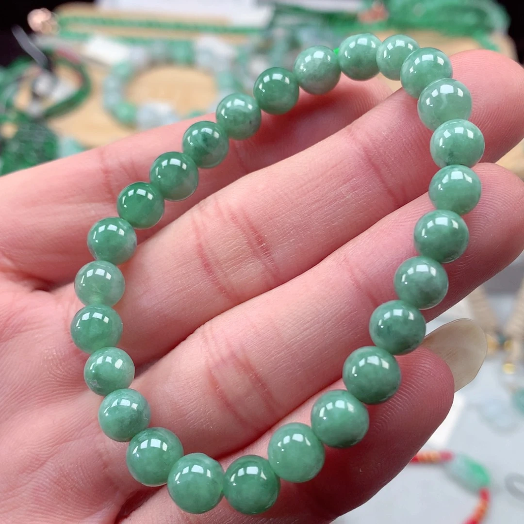 翡翠手链未镶嵌翡翠手串