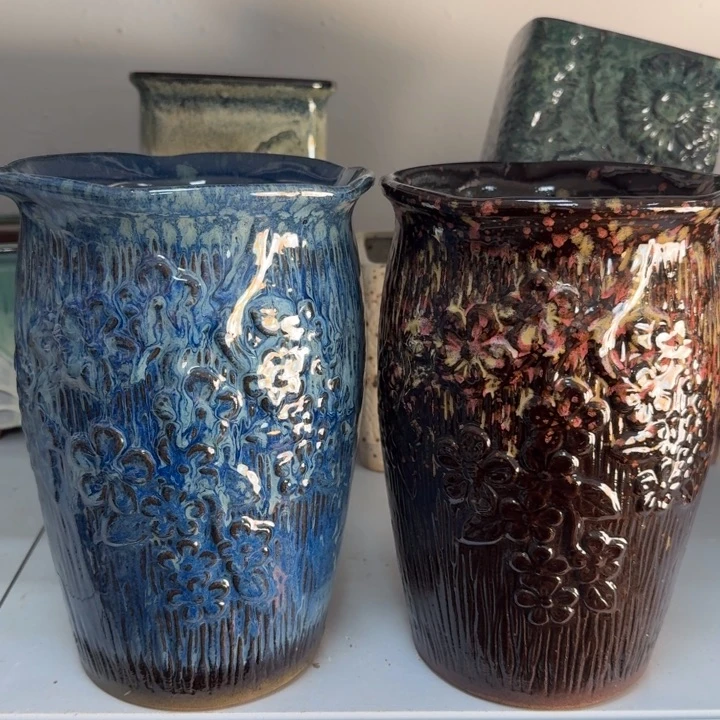 紫砂花盆口16高24，11111