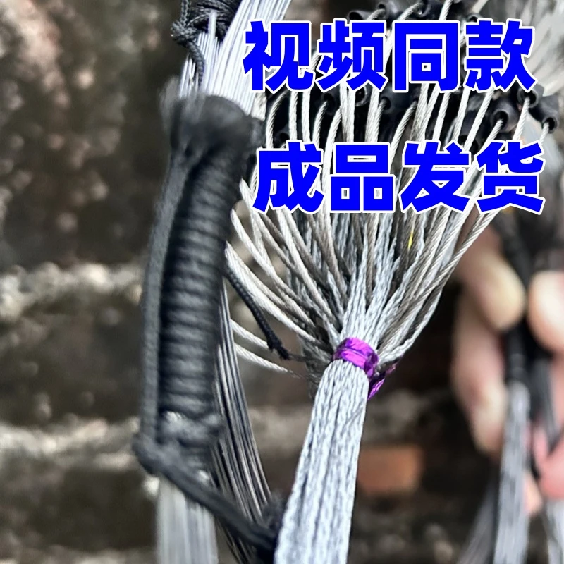 成品发货【视频同款】0.8钢丝绳 多功能户外绳子室外晒被绳