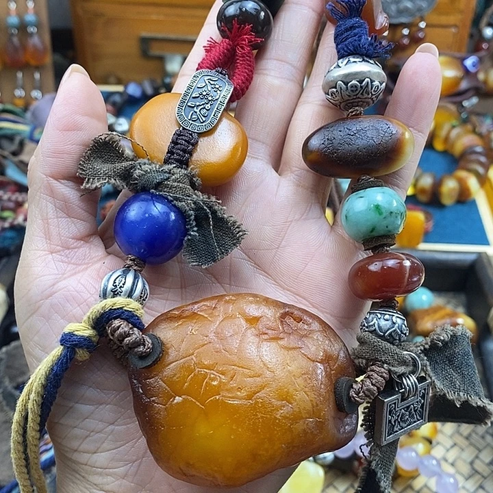蜜蜡未镶嵌项链项链