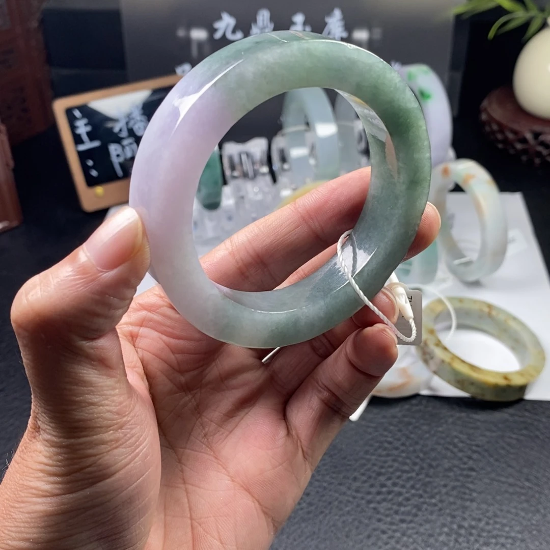 未镶嵌手镯定制翡翠奇*朵