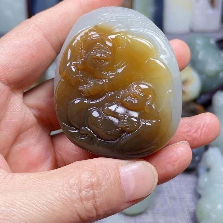 和田玉未镶嵌挂件